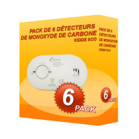Pack von 6 detektoren, Kohlenmonoxid Kidde 5CO