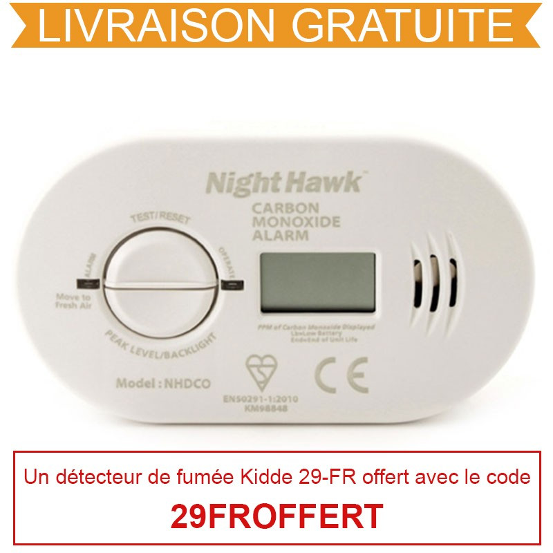 Rivelatore di monossido di carbonio kidde NIGHTHAWK
