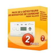 Pack de 2 detectores de Monóxido de Carbono Kidde 10LLDCO